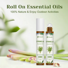Application of citronella roll-on on skin