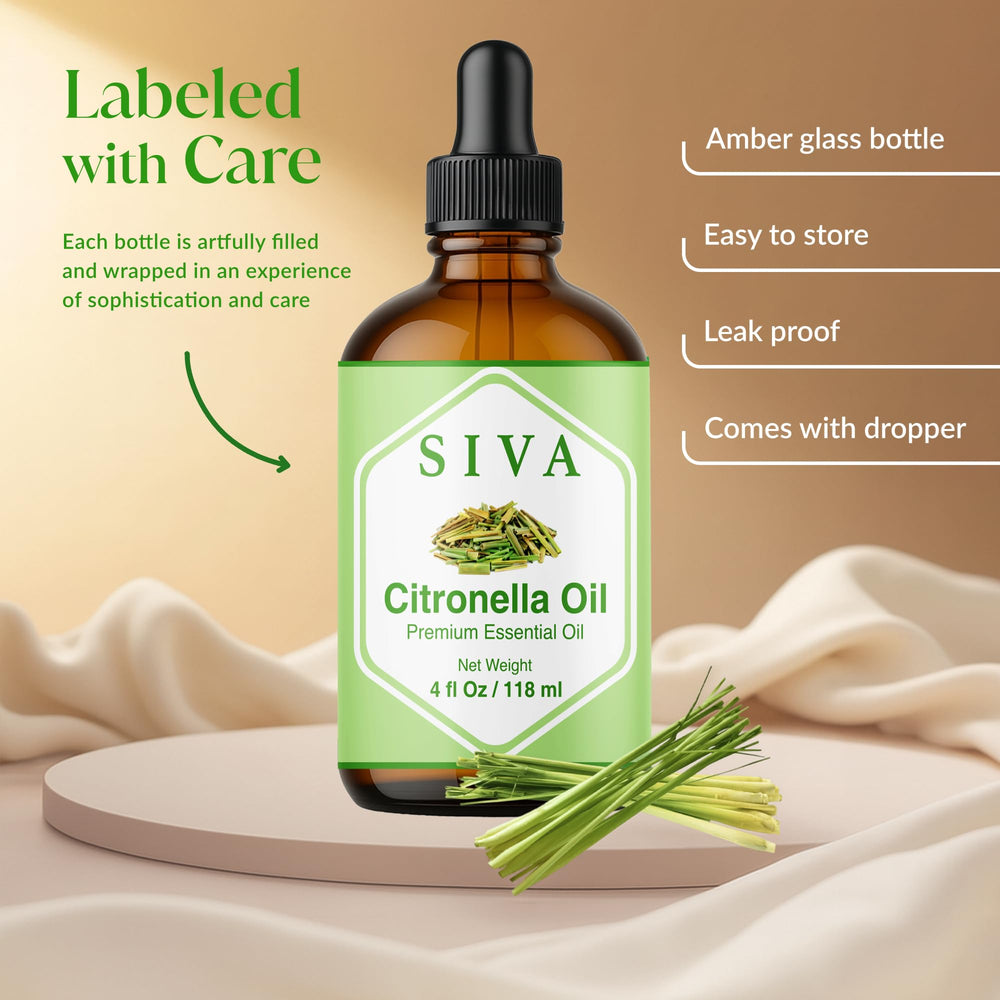 Siva Citronella Essential Oil for skincare application (dilute with carrier oil)