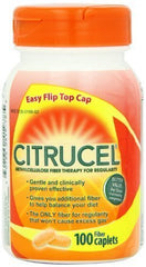 Front view of Citrucel Smartfiber Caplets bottle showing label
