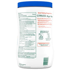 Person preparing Citrucel powder for mixing