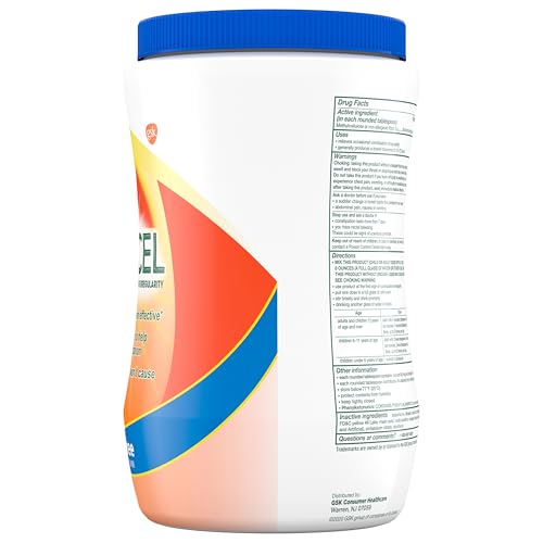 Multiple servings of Citrucel orange sugar free powder
