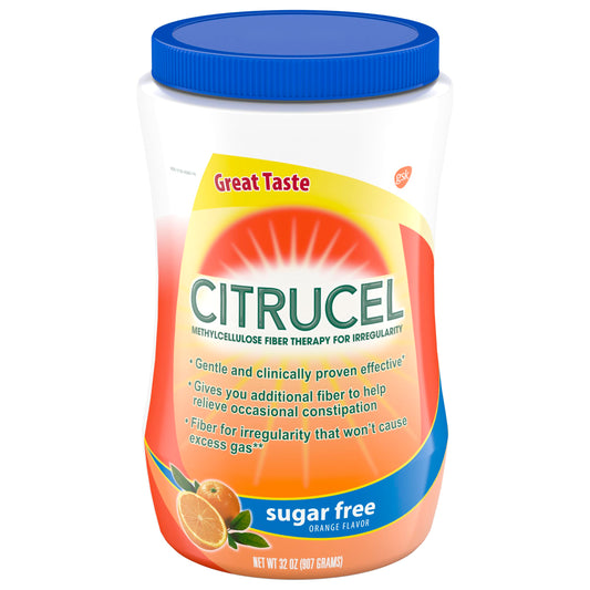 Citrucel Sugar Free Orange Fiber Powder 32 oz bottle