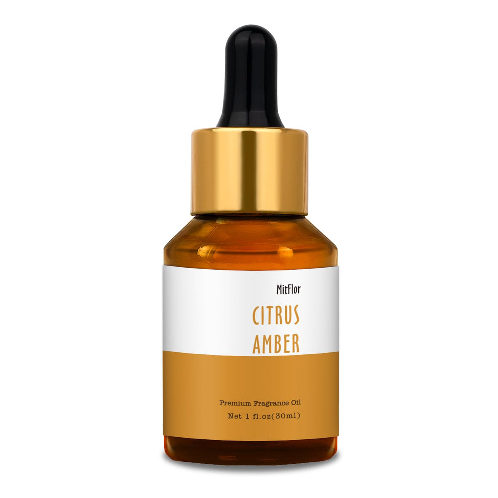 Citrus Amber Fragrance Oil bottle 30ml – front view