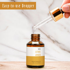 UV-protected glass bottle with dropper for precise use