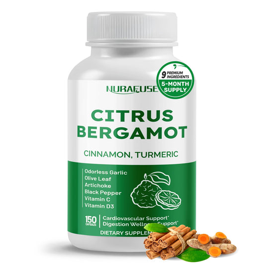 Nurafuse Citrus Bergamot 9-in-1 Formula bottle label
