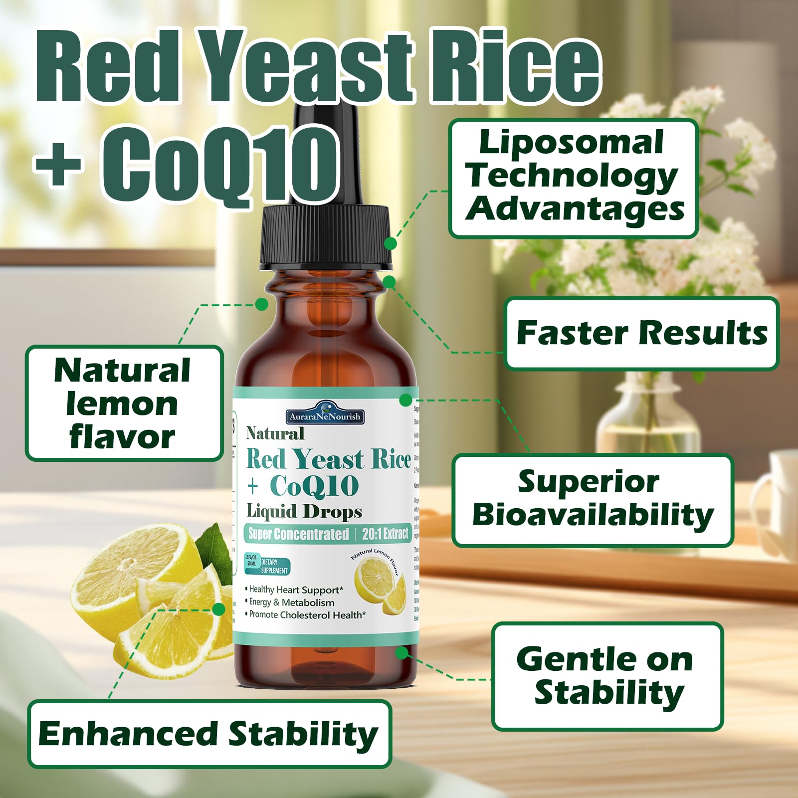 Ingredients: Citrus Bergamot, Alpha Lipoic Acid, Organic Flax Seed