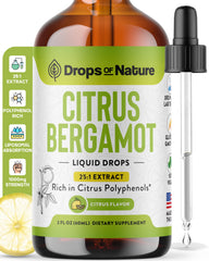 Citrus Bergamot Extract 25:1 Liquid Drops bottle with label