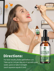 Citrus Bergamot natural supplement packaging label (2oz)