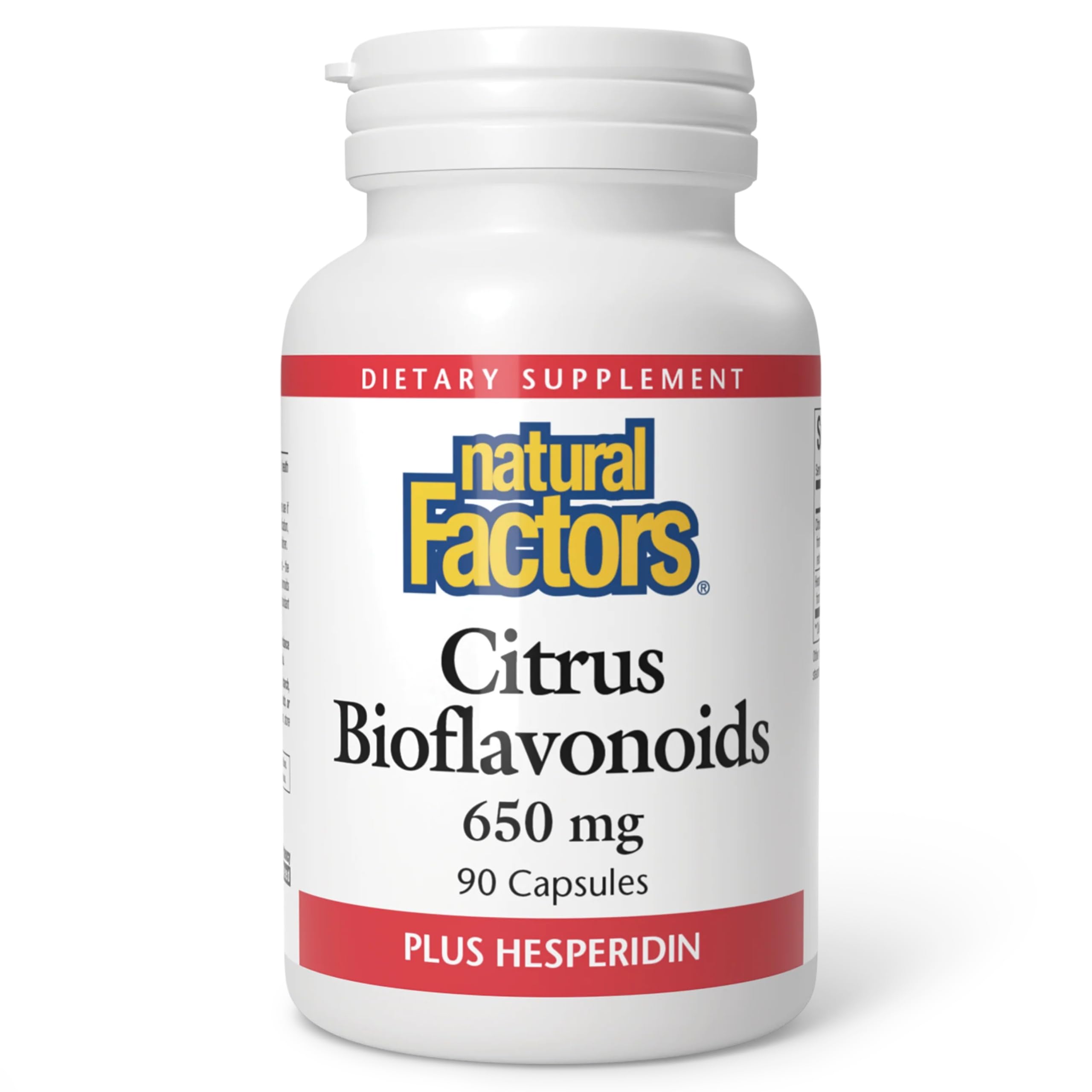 Natural Factors Citrus Bioflavonoids 650mg bottle label