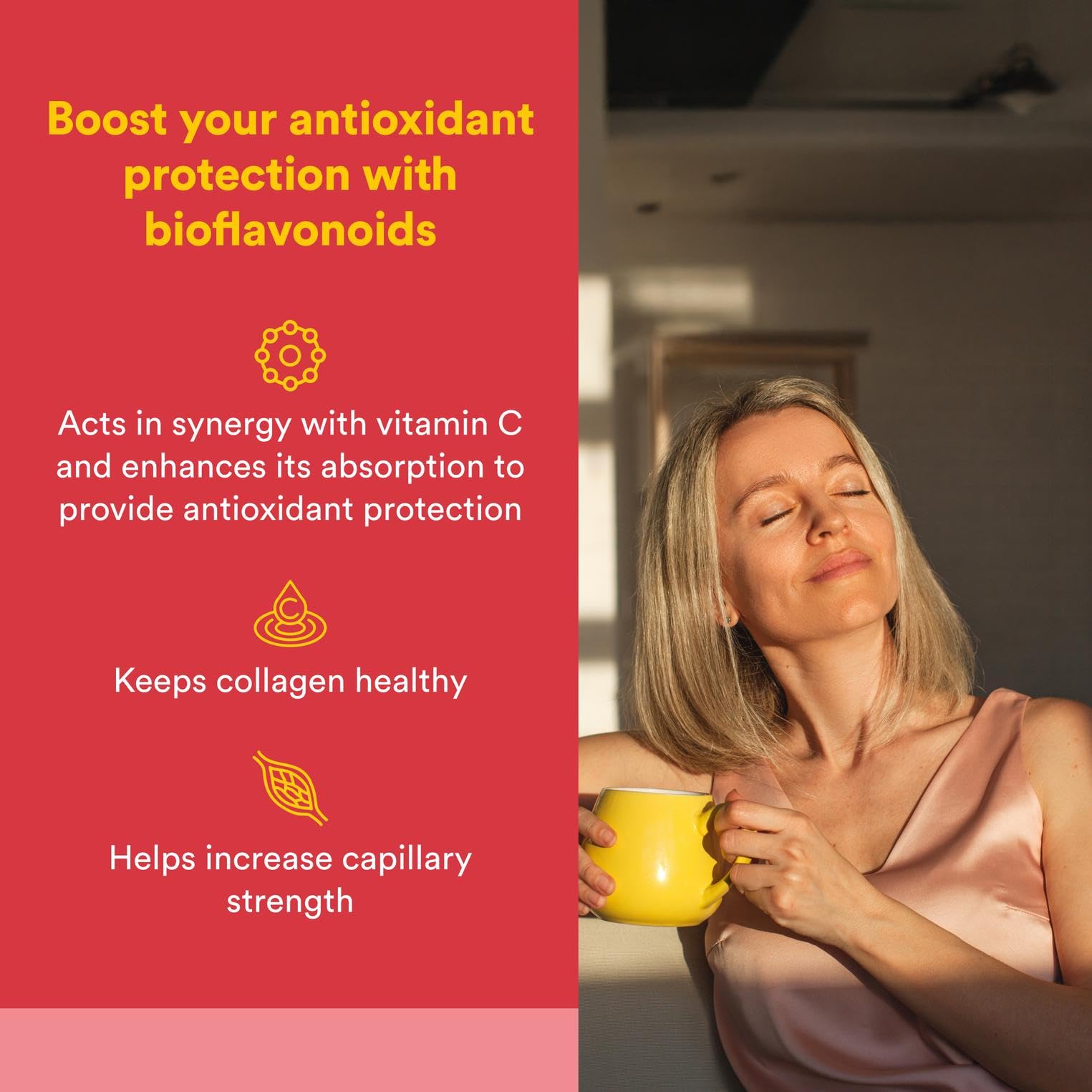 Close up of Citrus Bioflavonoids 650mg label