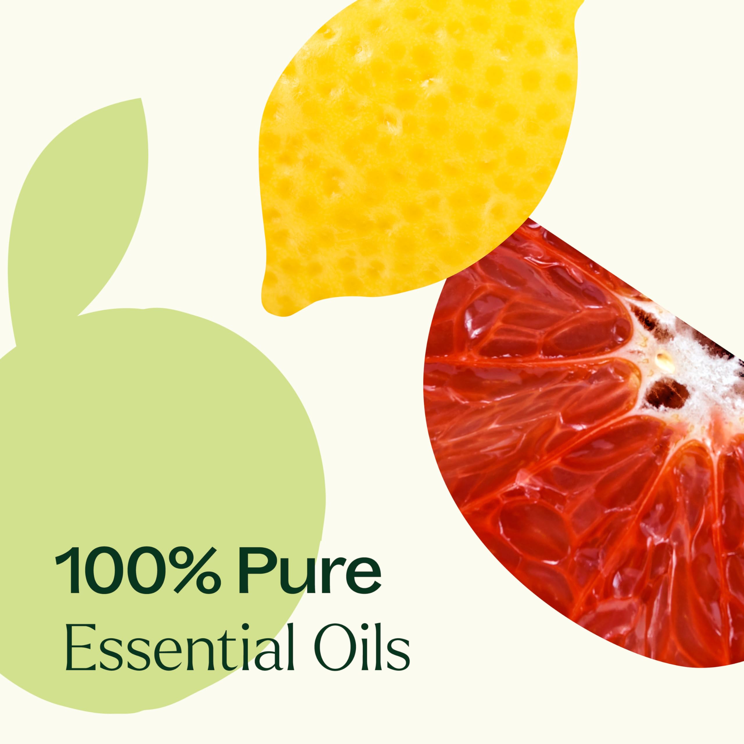 Citrus Burst bottle beside sliced pink grapefruit