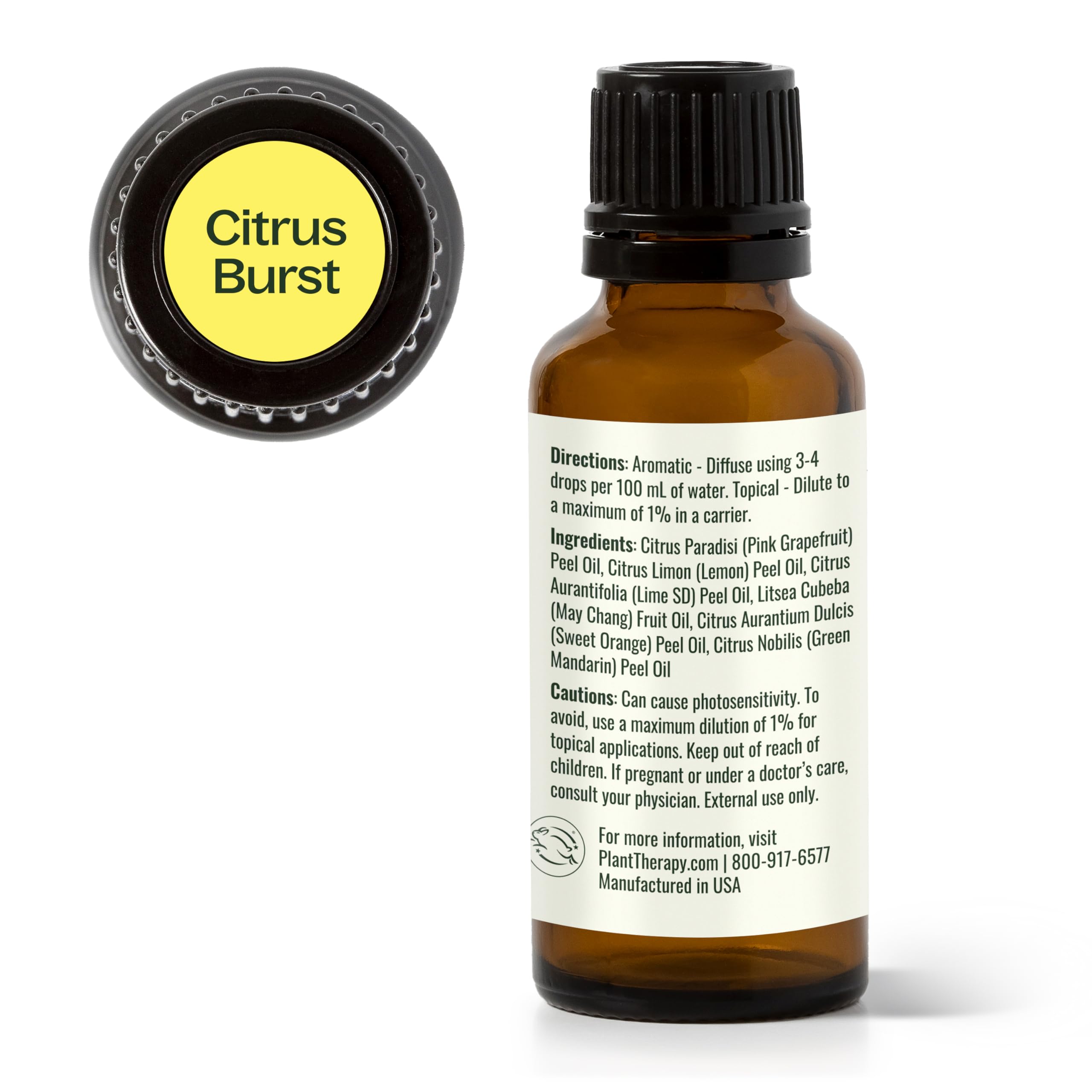 Plant Therapy Citrus Burst packaging and 30 mL bottle