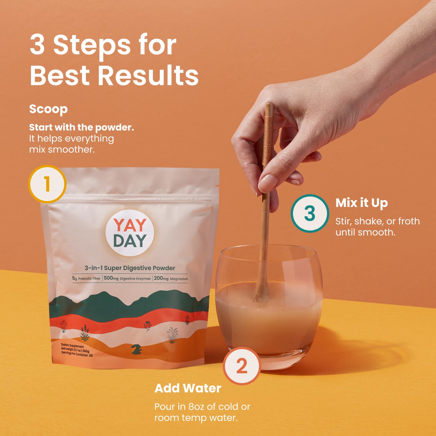 Citrus flavored nighttime supplement packaging