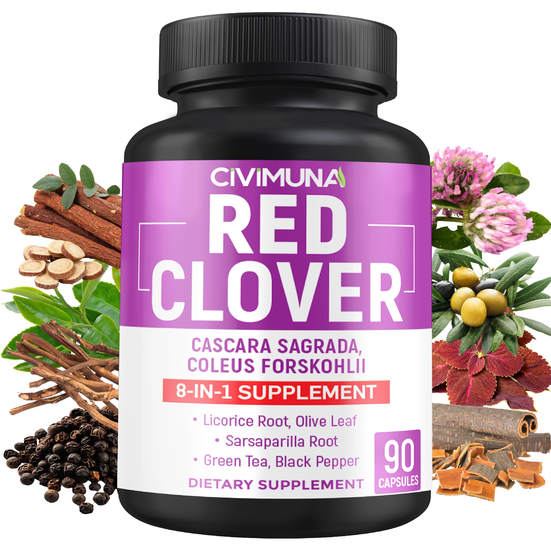 Hero image of CIVIMUNA Red Clover Capsules bottle