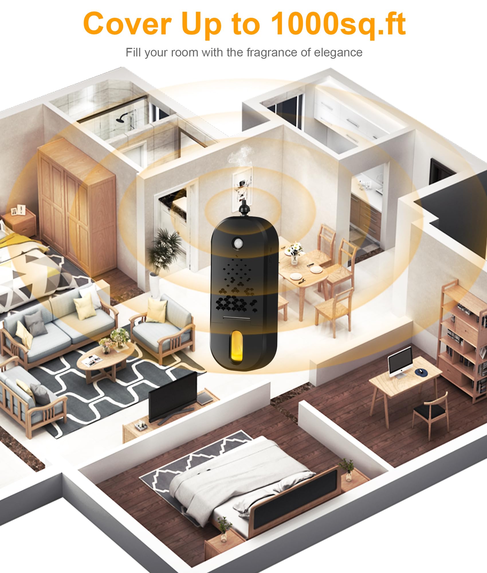 CJC Waterless Diffuser nebulizer technology delivers consistent diffusion without leaks