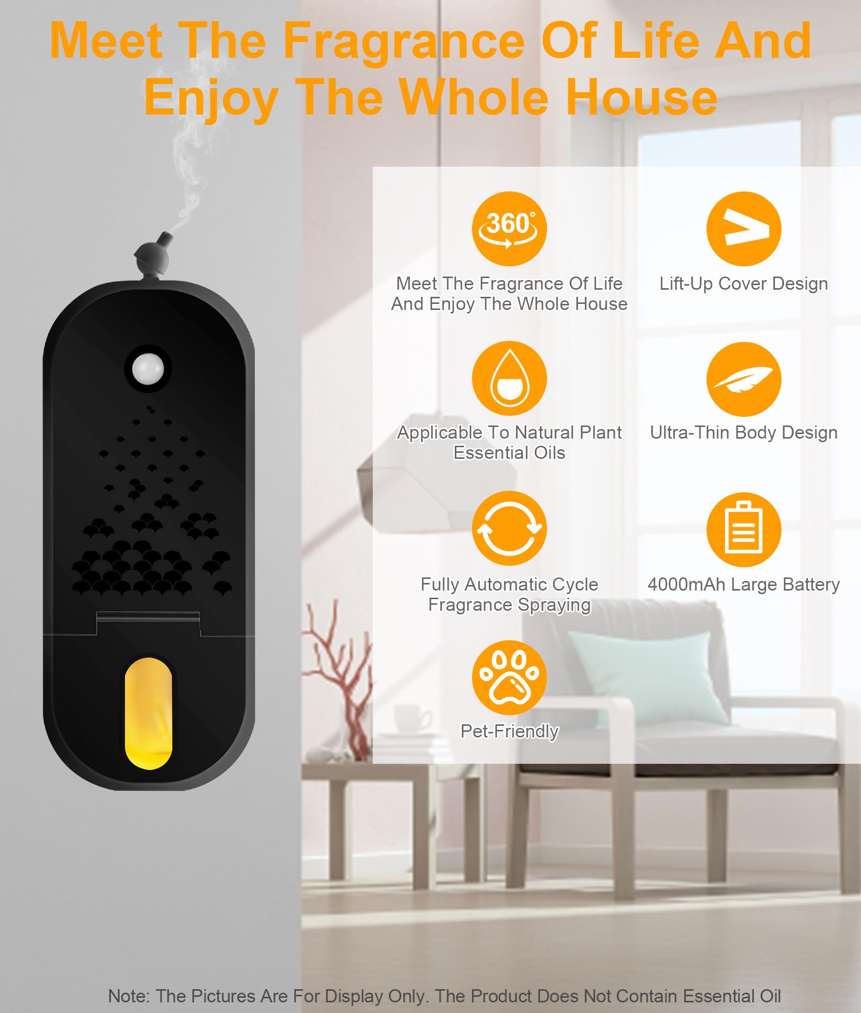 CJC Waterless Diffuser ships without oil included for fragrance customization