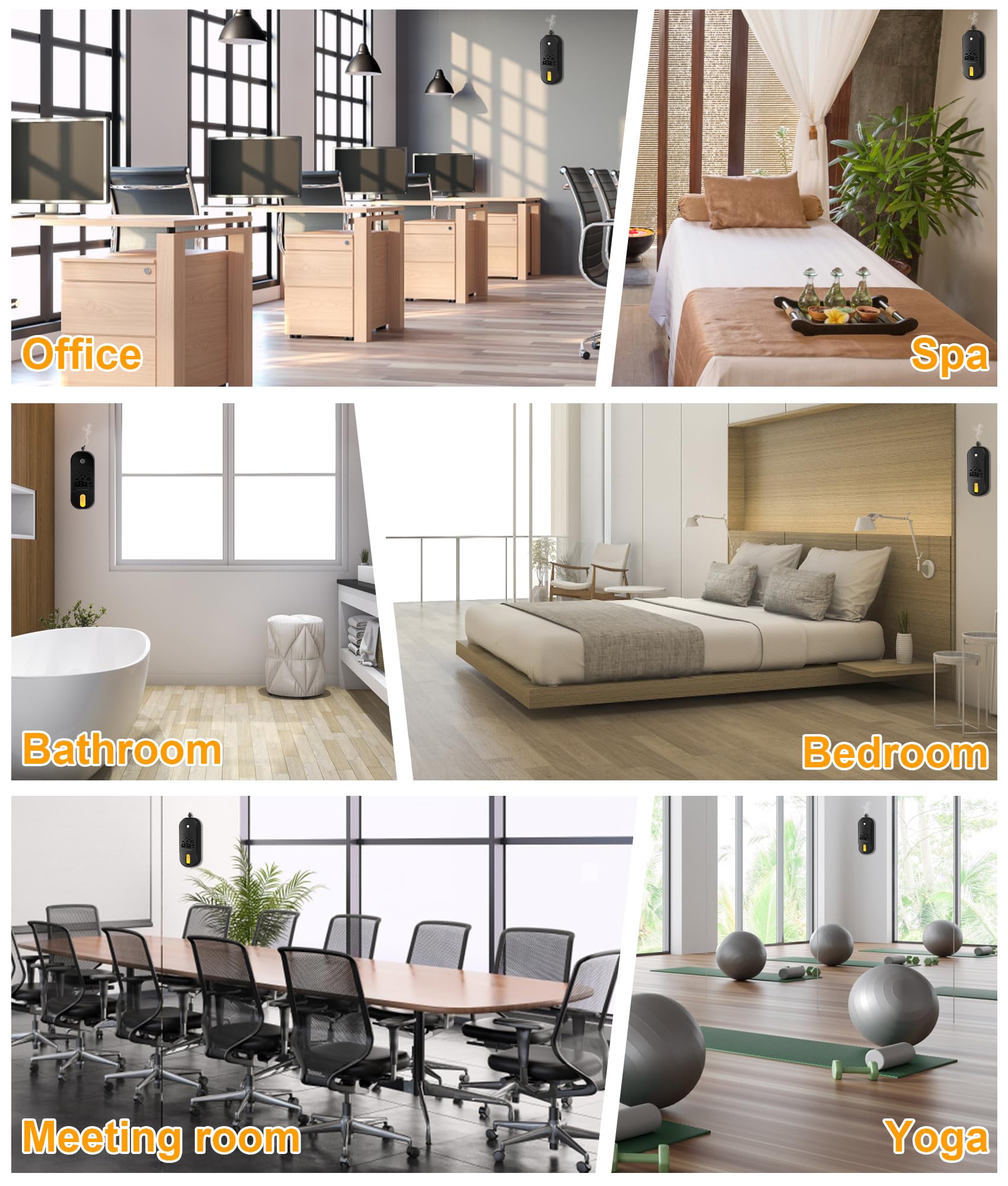 CJC Waterless Diffuser portable design fits travel, hotels, and rooms