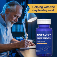 Close-up of L-dopa and brain-boosting nutrients