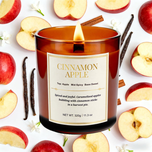 CJVIUS Cinnamon Apple aroma close-up highlights inviting fall scent