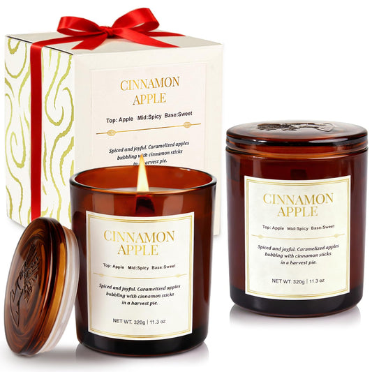 CJVIUS Holiday Candle Set two-pack in gift boxes for easy gifting