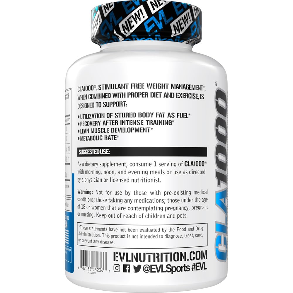 CLA 1000mg pills nutrition facts