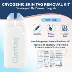 Close-up of progress showing tag-free skin within 7-14 days after treatment