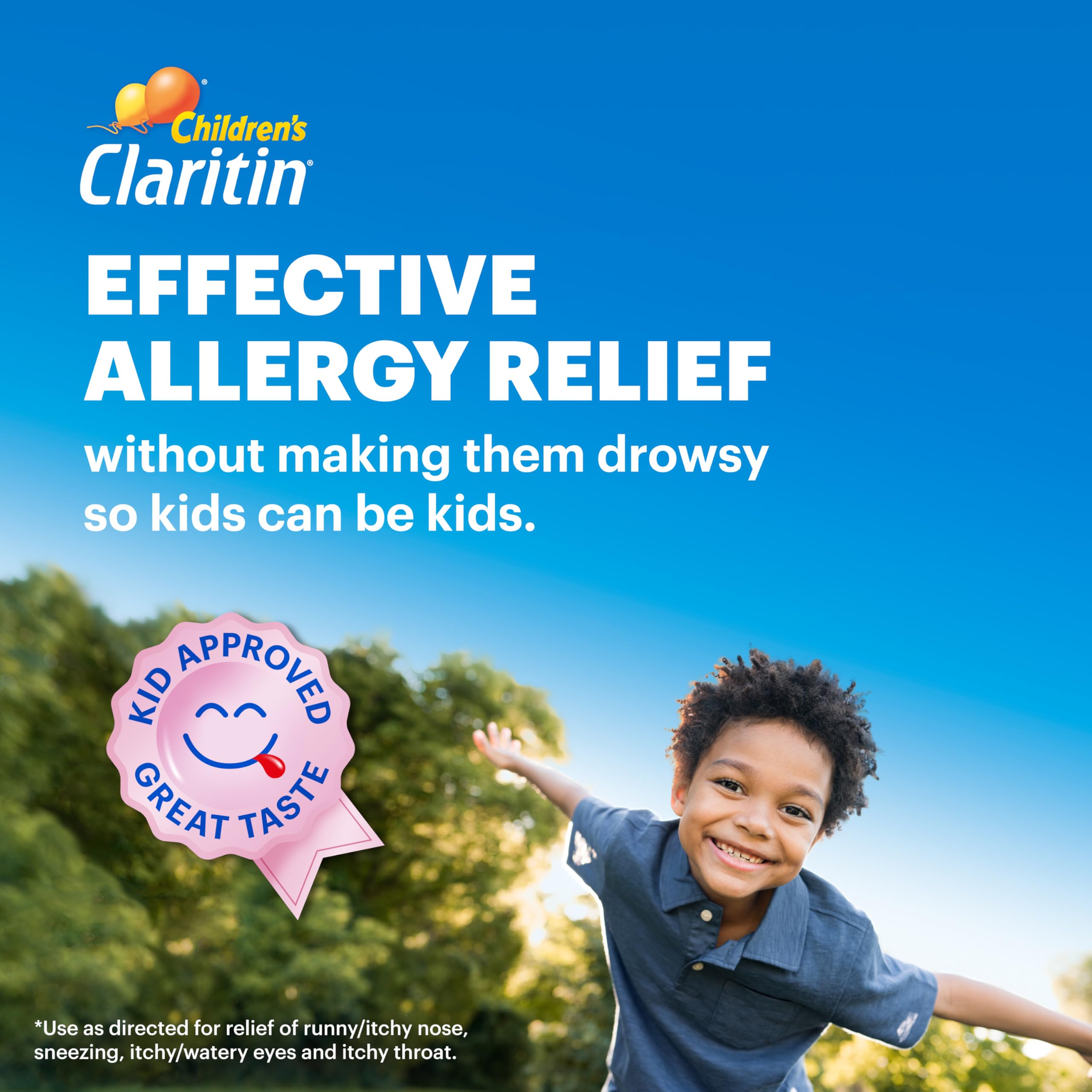 Claritin 8 fl oz bottle ready for daily use.