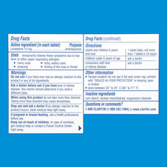 Claritin 24-hour tablets bottle shown for daily allergy relief.