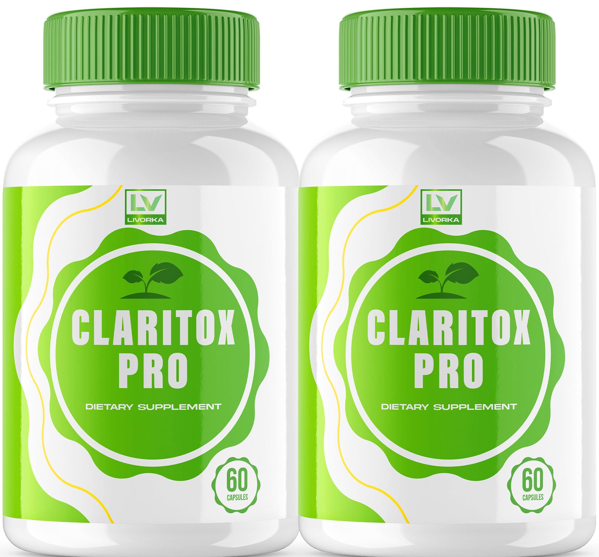 2 Pack Claritox Pro bottle front view