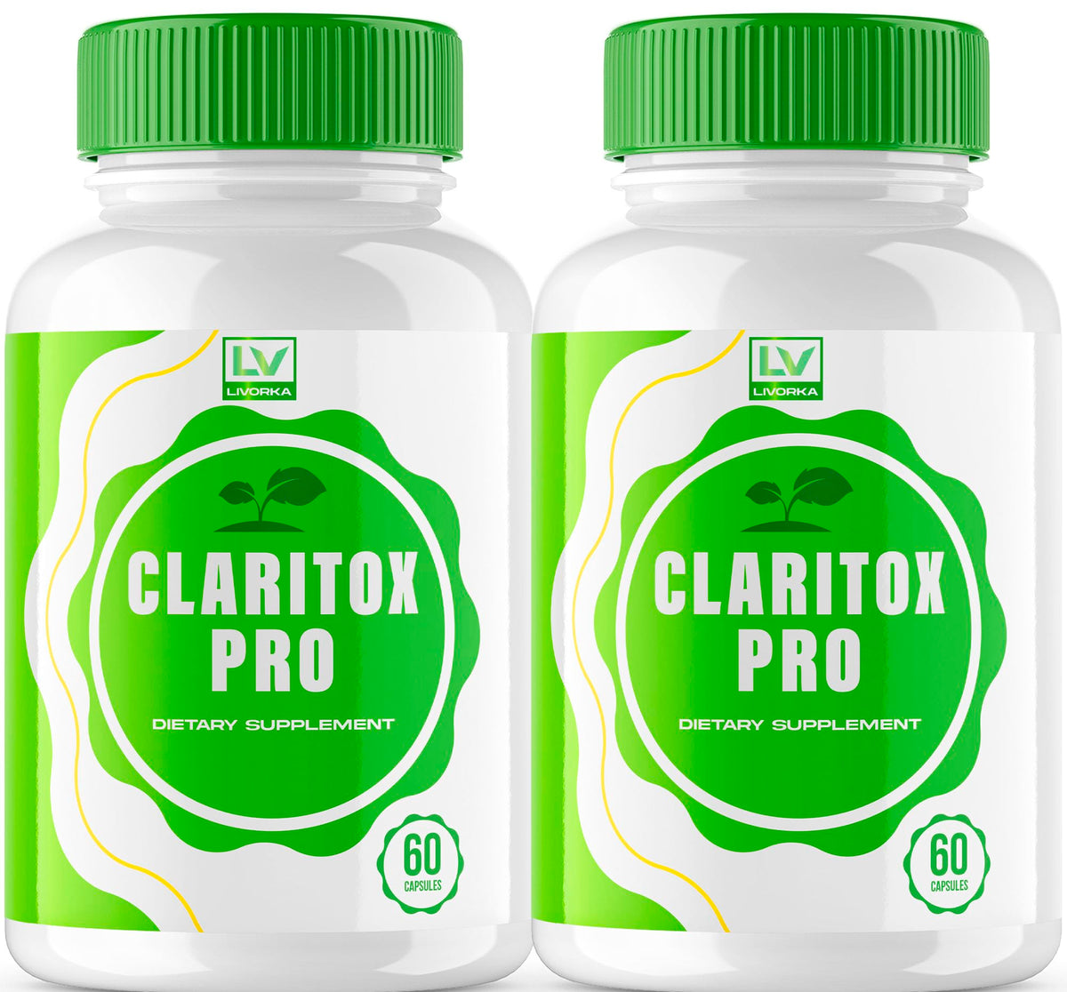 2 Pack Claritox Pro bottle front view