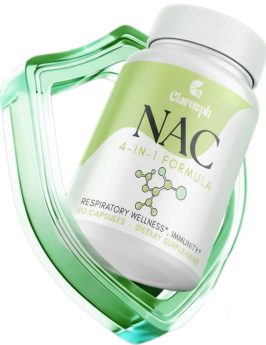 Clarusph NAC supplement bottle with label