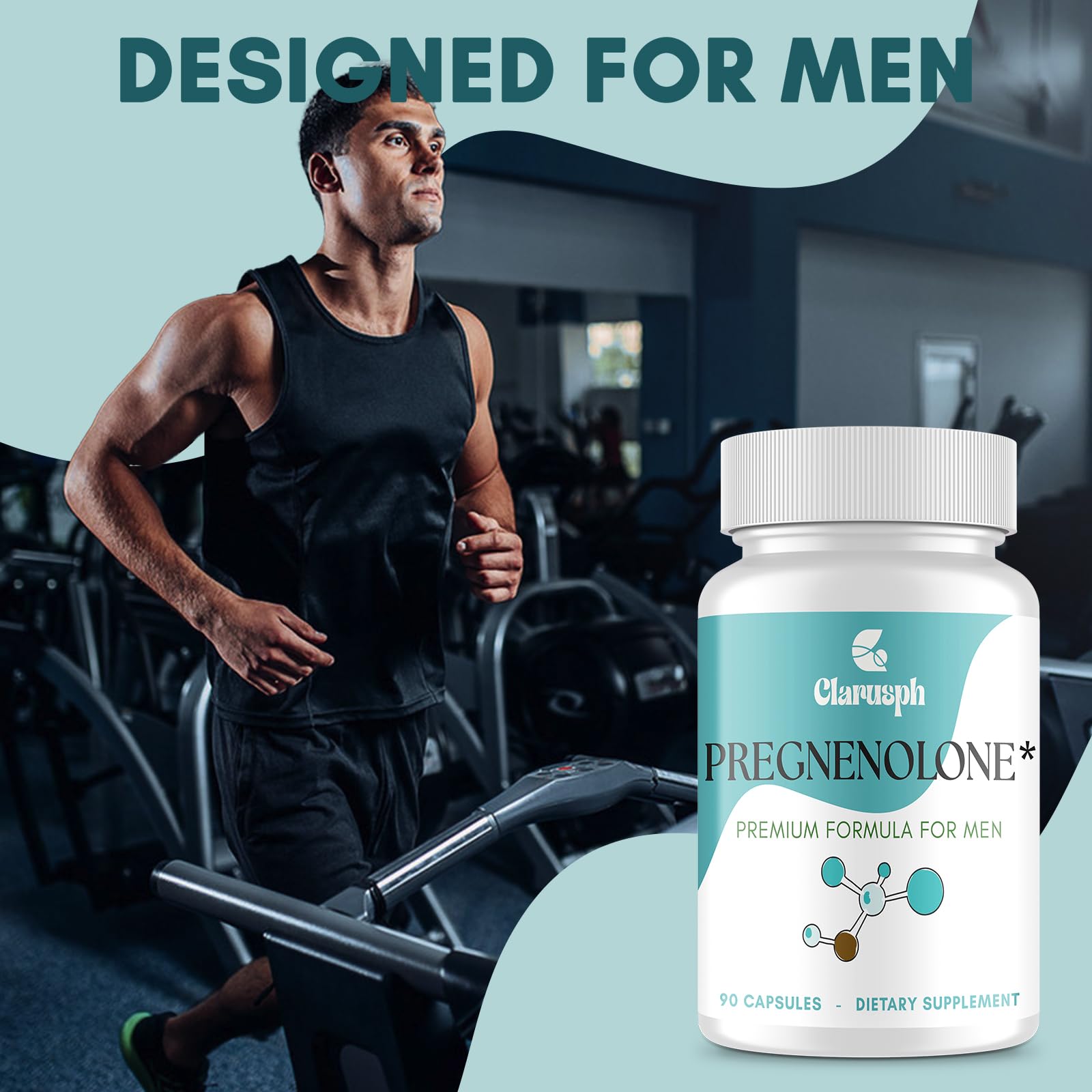 Active male lifestyle with Clarusph Pregnenolone 50mg and DHEA 25mg