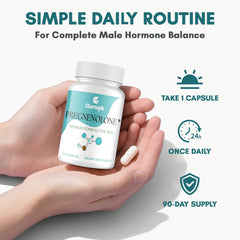 Clinical-grade ingredients in Clarusph Pregnenolone 50mg for Men packaging