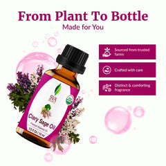 Aromatherapy using Clary Sage essential oil in a diffuser