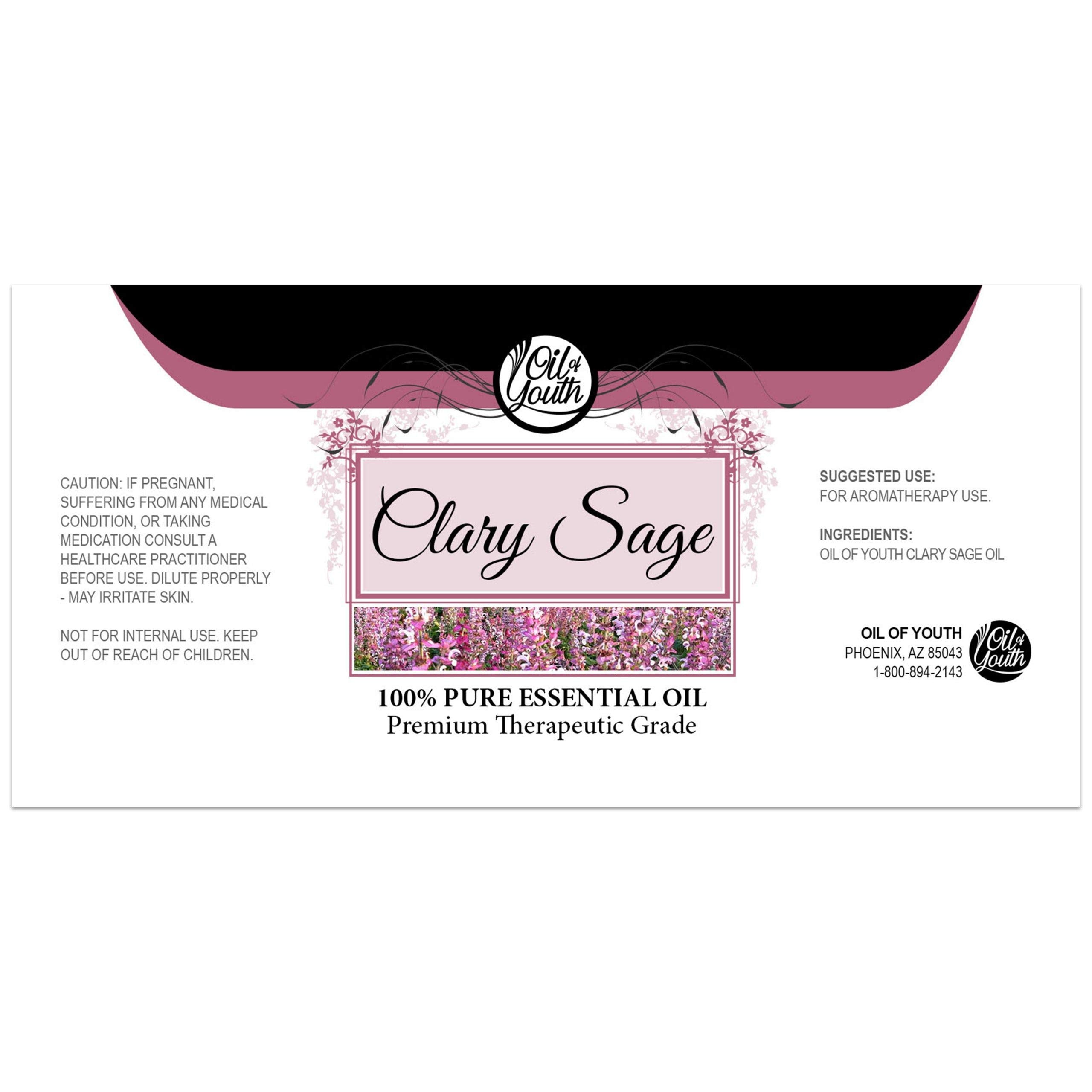 Clary Sage essential oil diffuser setup with Oil of Youth