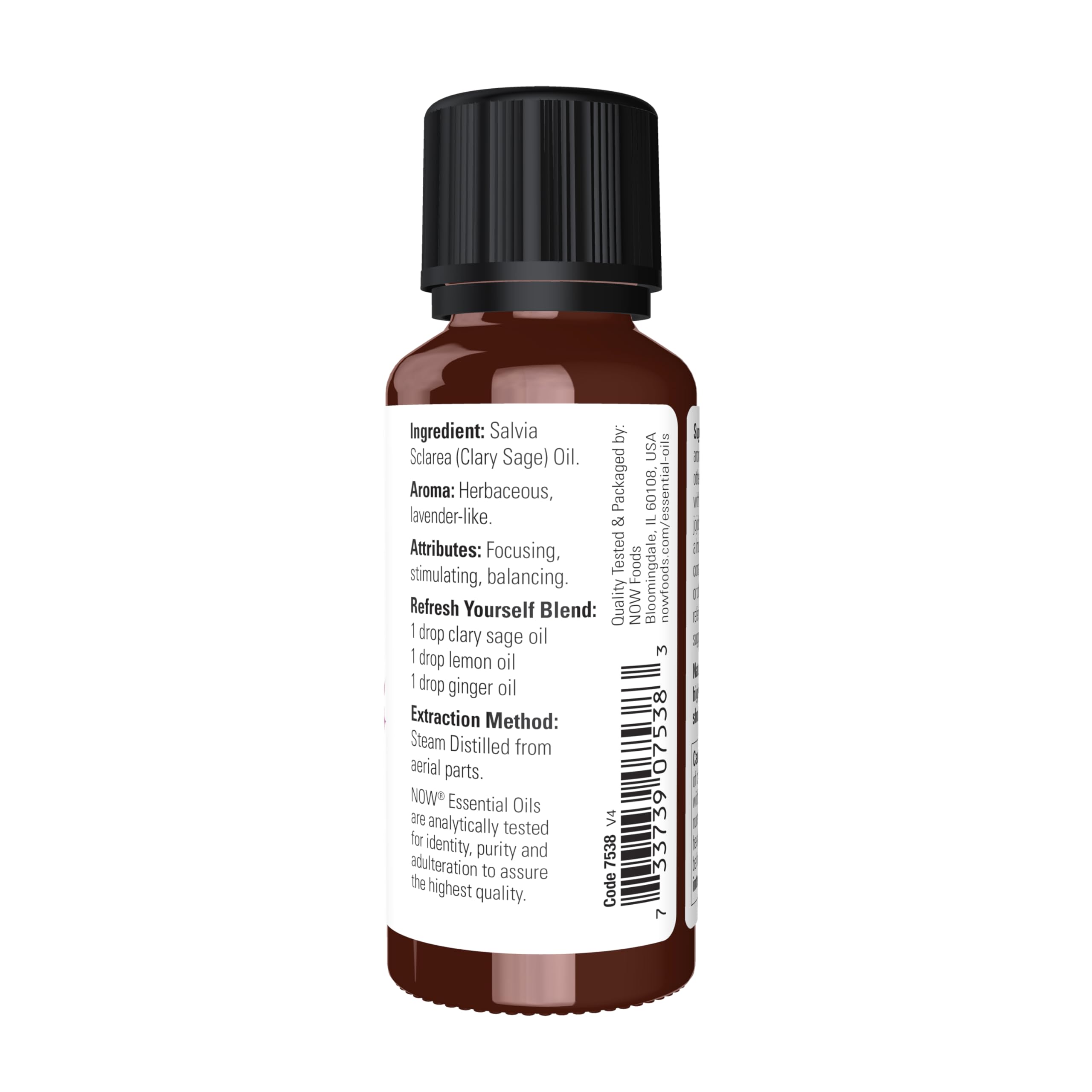 Aromatherapy diffuser with clary sage oil