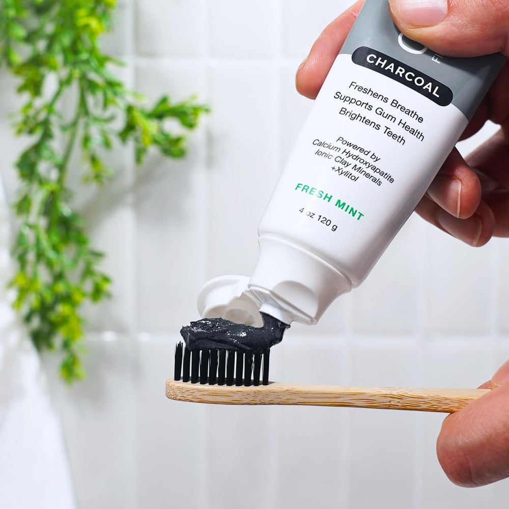 Using ClayBrite Activated Charcoal Toothpaste Zion Health 4 oz