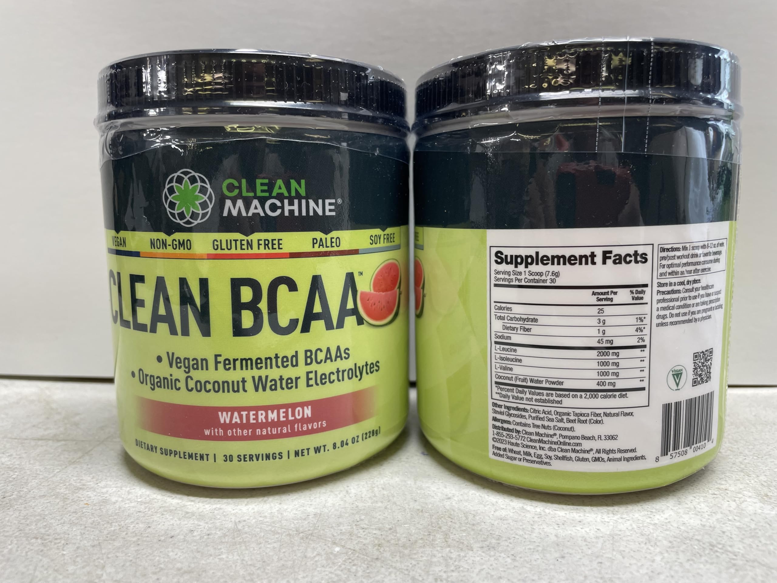 Non-GMO, gluten-free, soy-free vegan BCAA dietary info