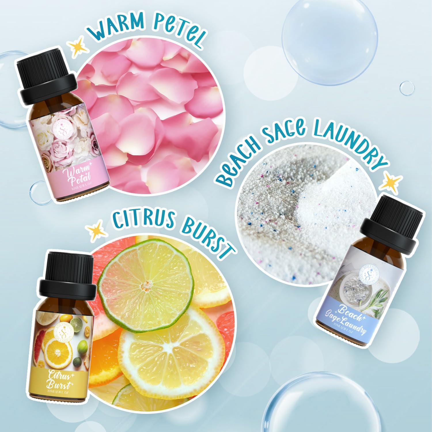 Fresh Linen fragrance oil 10ml from Clean Essential Oils Set