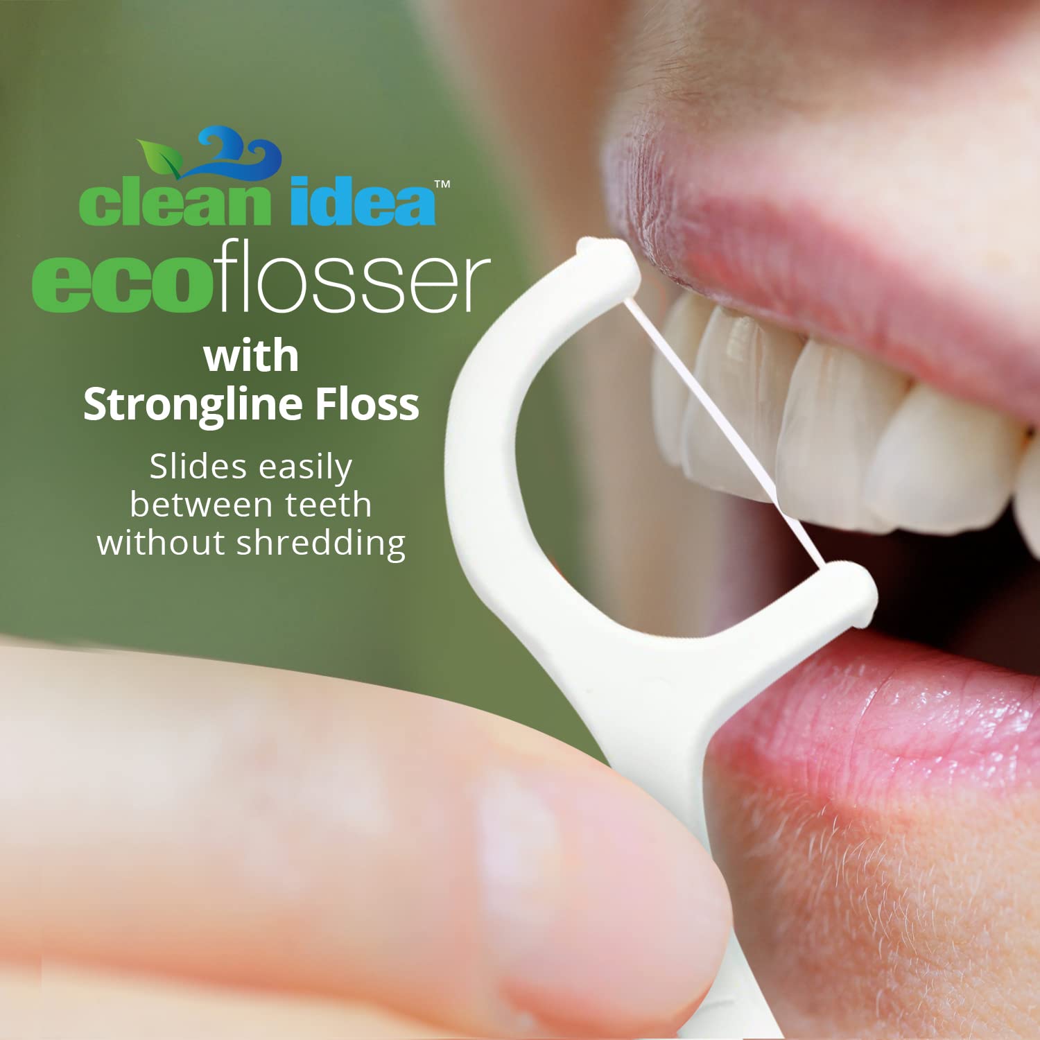 Biobased plant-based materials used in EcoFlosser floss picks
