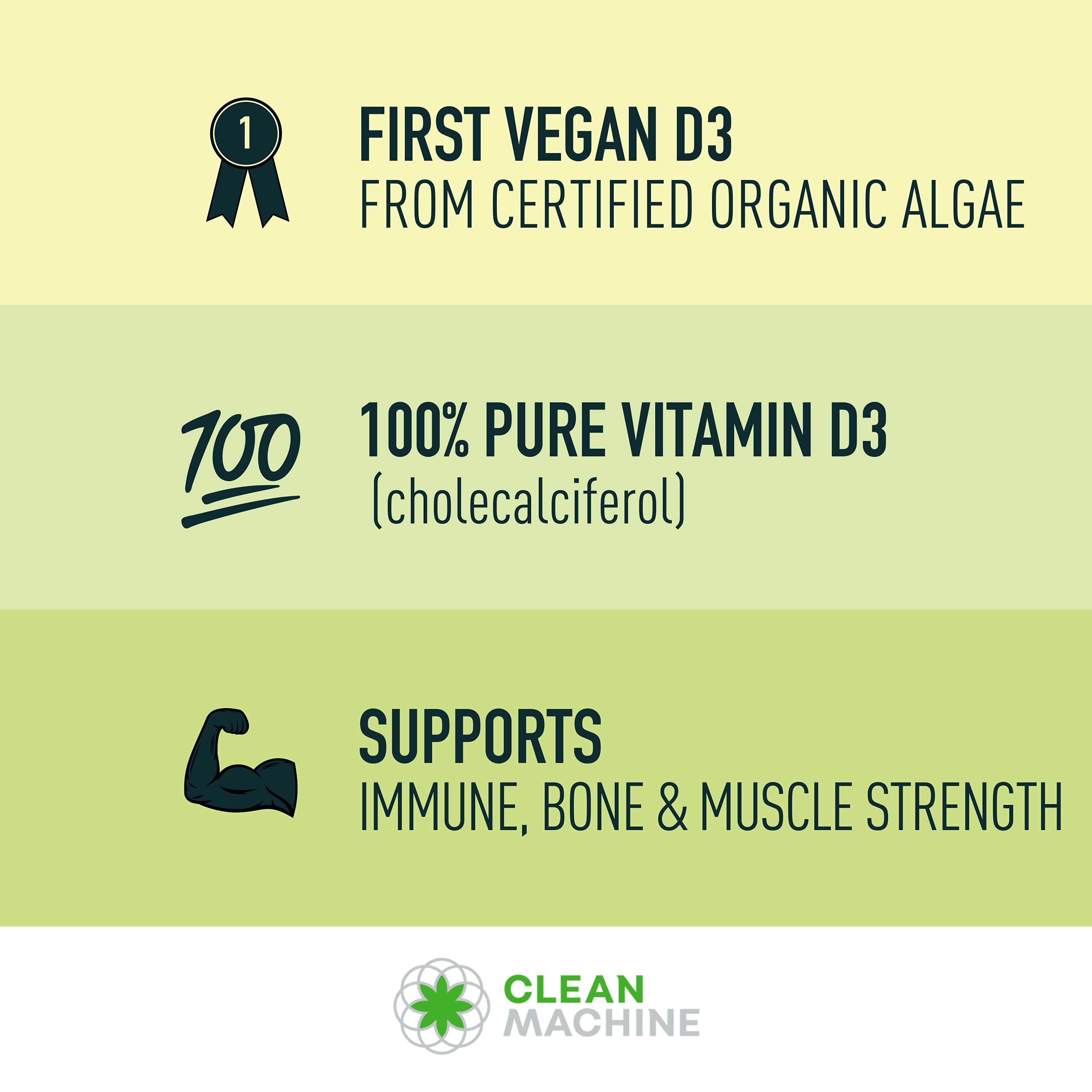 Product label showing USDA Organic certification and vegan D3 4000 IU