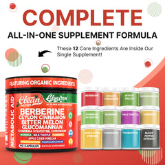 Close-up of Clean Nutra Berberine & Cinnamon bottle label
