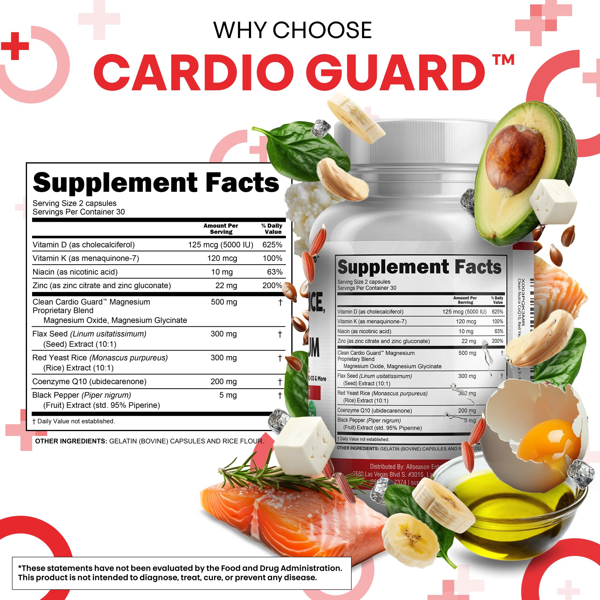 CoQ10 200mg softgels in CardioGuard