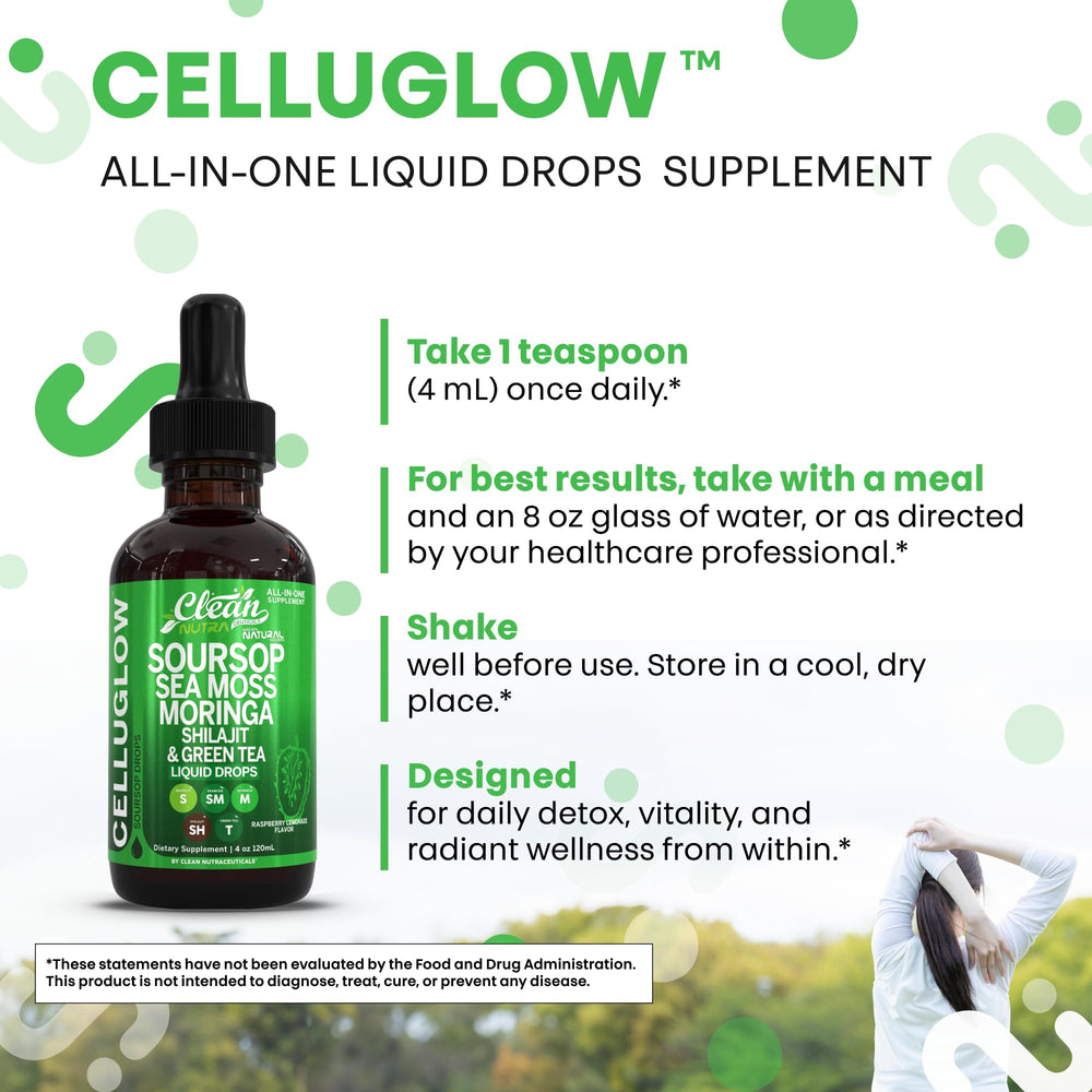 Glass of raspberry lemonade flavor CelluGlow drops