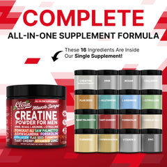Ingredients panel highlighting HMB and BCAA in the formula