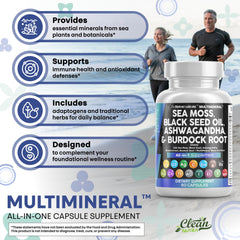 Irish Sea Moss powder and Bladderwrack with Burdock root