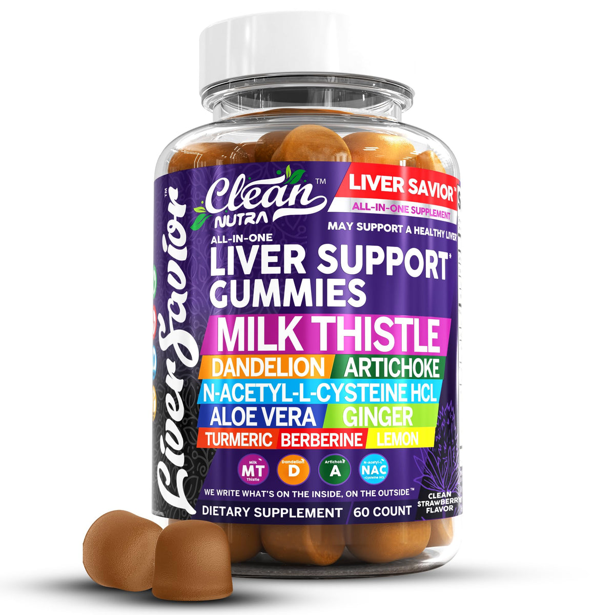 Hero image of Clean Nutra Liver Gummies bottle for liver support