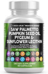 Bottle of Clean Nutra Prostate Defend with Saw Palmetto and Lycopene