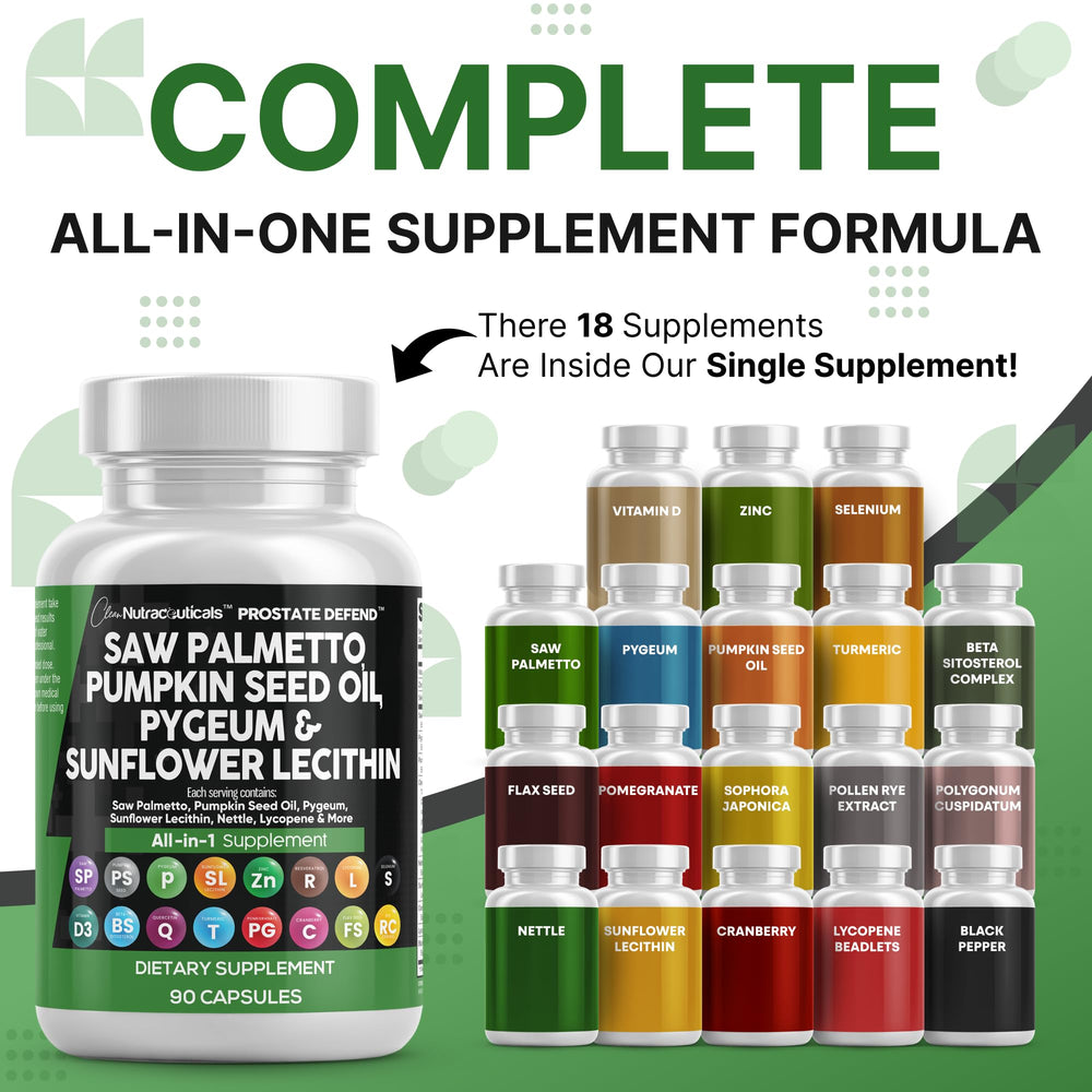 Saw Palmetto, Pumpkin Seed Oil and Lecithin ingredients