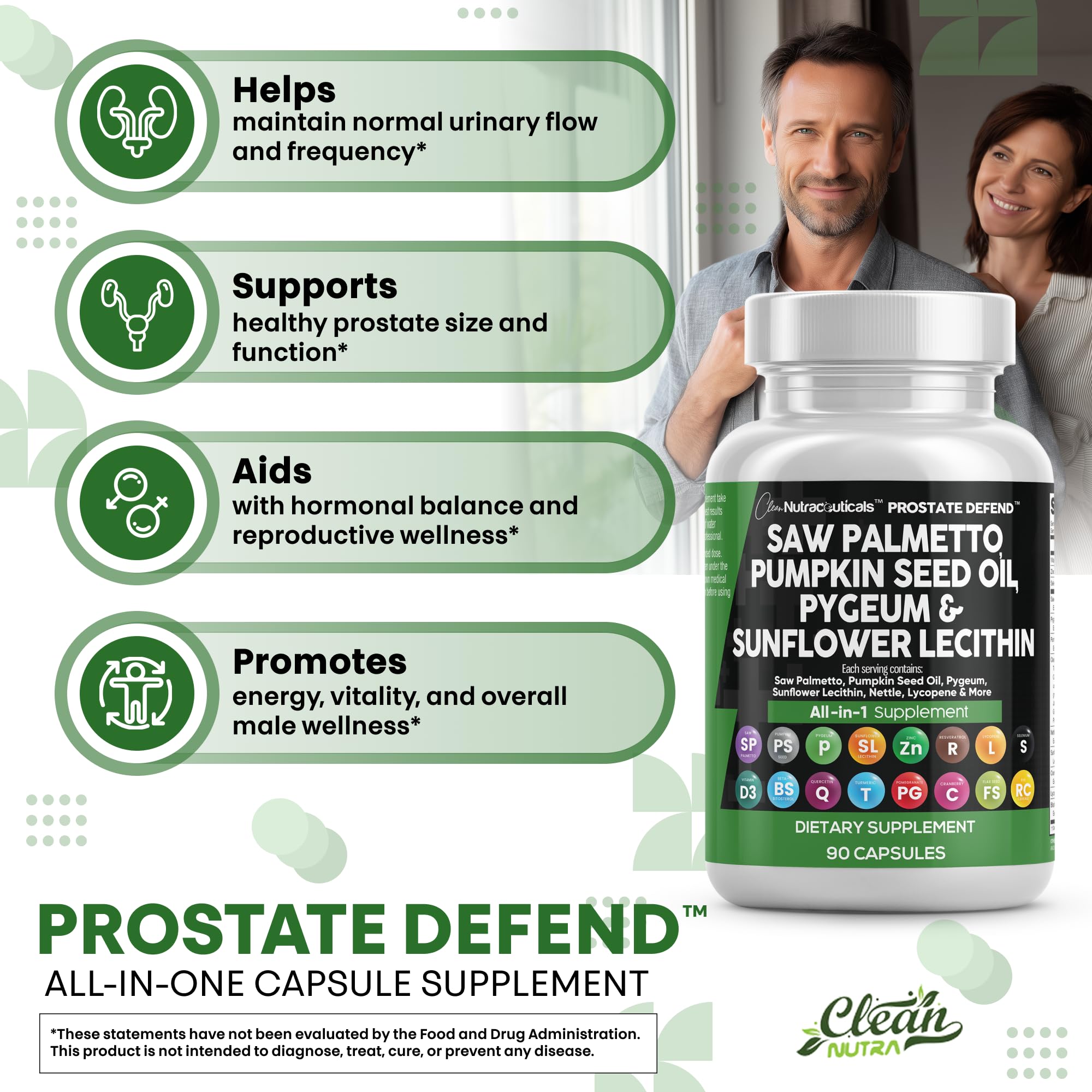 Vitamins D3 and Selenium for prostate health